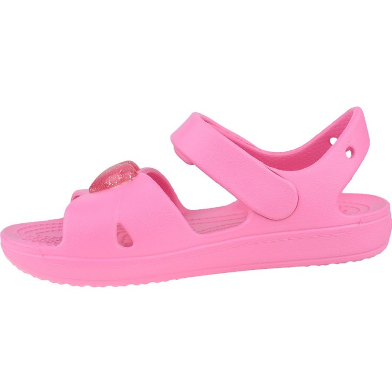 Sandalo Crocs Classic Cross-Strap K 206245-669 nero rosa 1