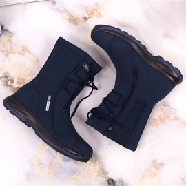 Stivali da neve impermeabili da donna, blu navy DK 2