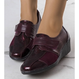 PA1 Scarpe brogue bordeaux di Andris rosso 1