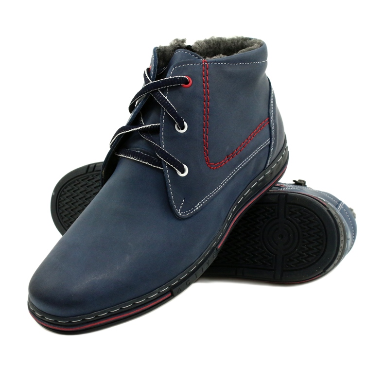 Polbut 339 stivali invernali da uomo blu navy 5