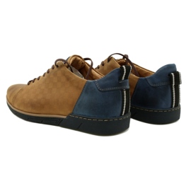 Polbut Scarpe casual da uomo in pelle 2114 rosse beige blu navy 4