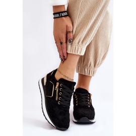 PG1 Scarpe da ginnastica con plateau in pelle scamosciata nera Riverside nero 1