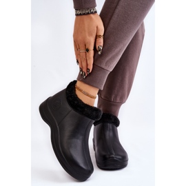 PM2 Stivali da pioggia caldi slip-on da donna neri Izera nero 1
