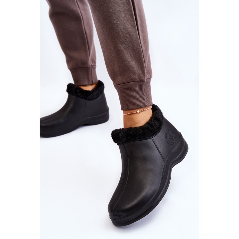 PM2 Stivali da pioggia caldi slip-on da donna neri Izera nero 2