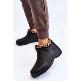 PM2 Stivali da pioggia senza lacci da donna Macchie calde nere Izera nero 2