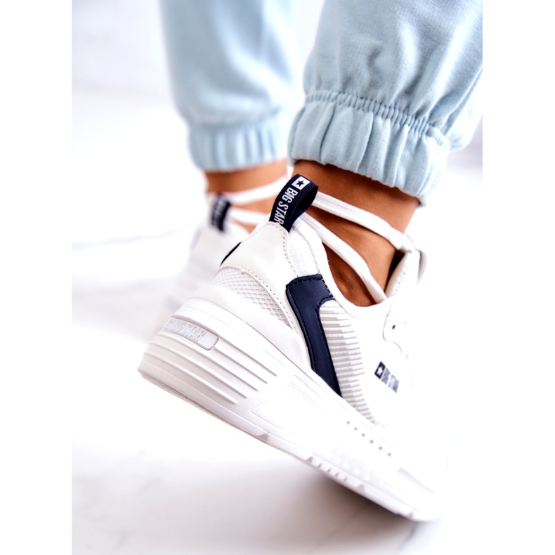 Sneakers alla moda Scarpe sportive Big Star JJ274596 bianco blu navy 2