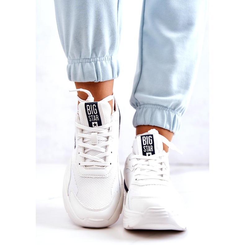 Sneakers alla moda Scarpe sportive Big Star JJ274596 bianco bianca blu navy 4
