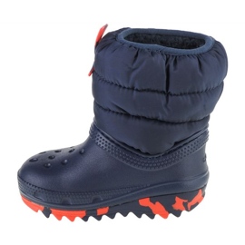 Scarpe Crocs Classic Neo Puff Boot Bambino 207683-410 blu 1