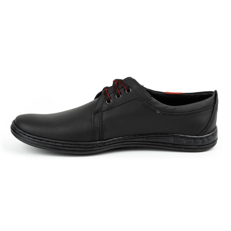 Polbut Scarpe casual stringate da uomo in pelle 343H nere nero 1