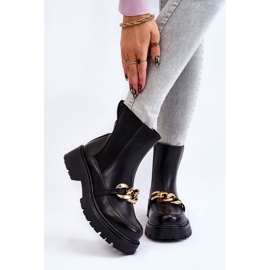 PG1 Stivali Caldi Da Donna Con Decorazione Frontale Black Tilda nero 1