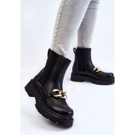 PG1 Stivali Caldi Da Donna Con Decorazione Frontale Black Tilda nero 2
