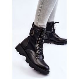 PG1 Stivali Trapper stringati da donna con riscaldamento Nomi nero 2