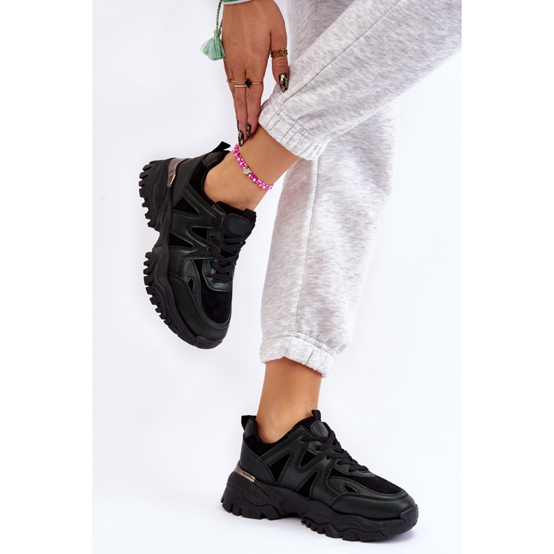 PG1 Scarpe con plateau sportive classiche Bowie nero 2
