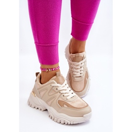 PG1 Scarpe Sportive Classiche Sulla Piattaforma Bowie Beige 2