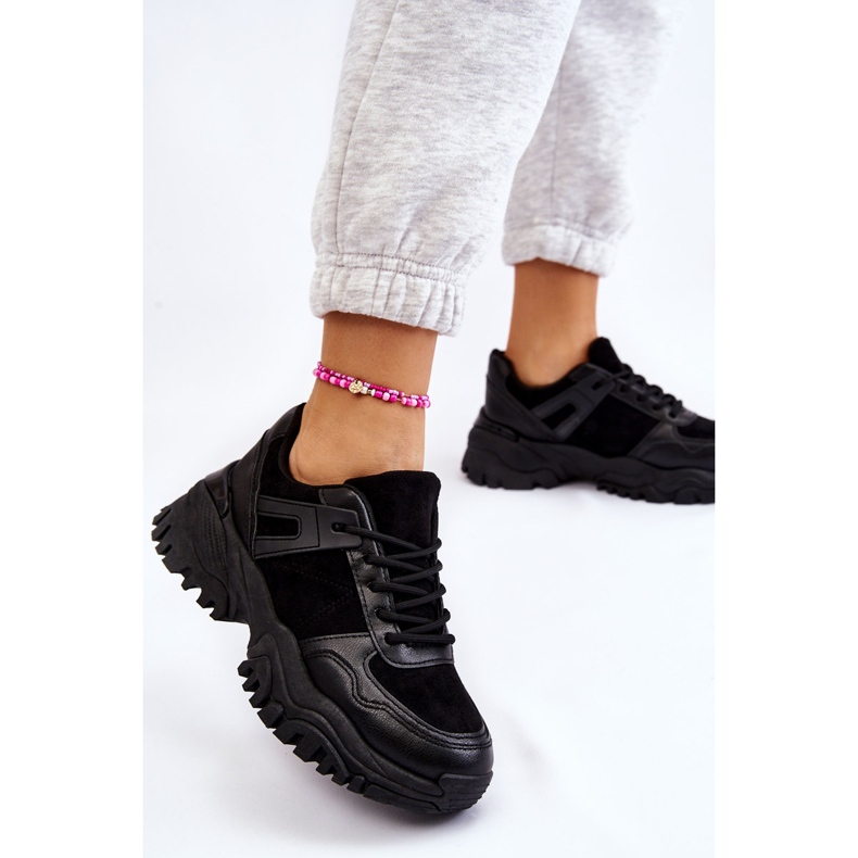 PG1 Scarpe Sportive alla Moda Sneakers Nere Frezio nero 2