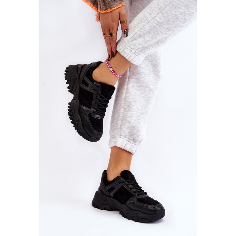 PG1 Scarpe Sportive alla Moda Sneakers Nere Frezio nero 1