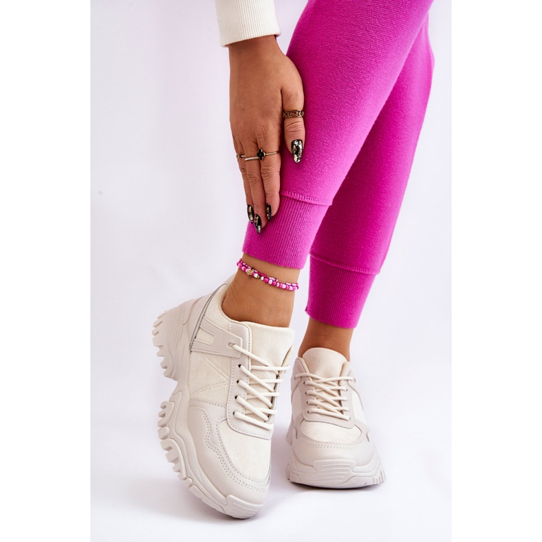 PG1 Scarpe Sportive Alla Moda Sneakers Crema Frezio beige 1
