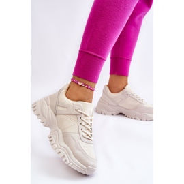 PG1 Scarpe Sportive Alla Moda Sneakers Crema Frezio beige 2