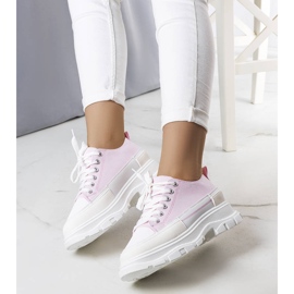 BM Sneakers con plateau rosa di Lavaris 1