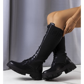 BM Stivali stringati neri di Montis nero 1