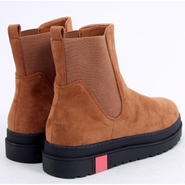 Stivaletti Chelsea su suola alta cammello NS139P Camel marrone 2