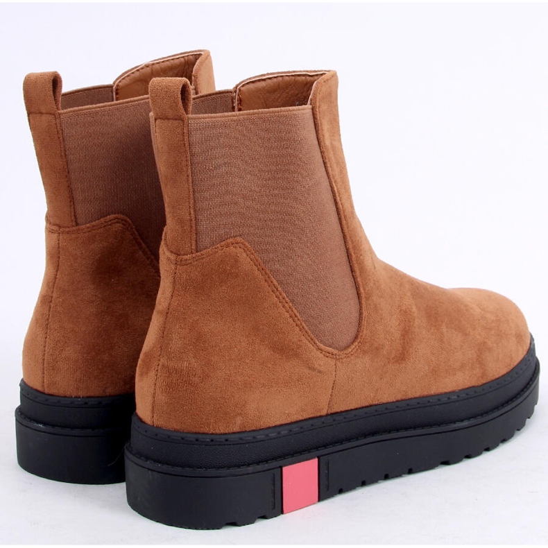 Stivaletti Chelsea su suola alta cammello NS139P Camel marrone 2