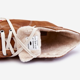 Sneakers alte da donna Cross Jeans KK2R4043C Camel marrone 1