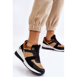 PG1 Classiche sneakers con zeppa Collide beige e nere nero 2