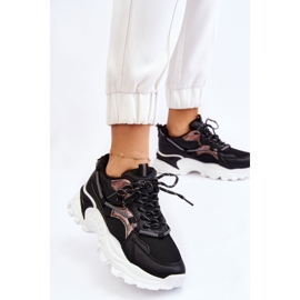 PA1 Scarpe Sportive Da Donna Allacciate Sulla Piattaforma Nere Minea nero 2