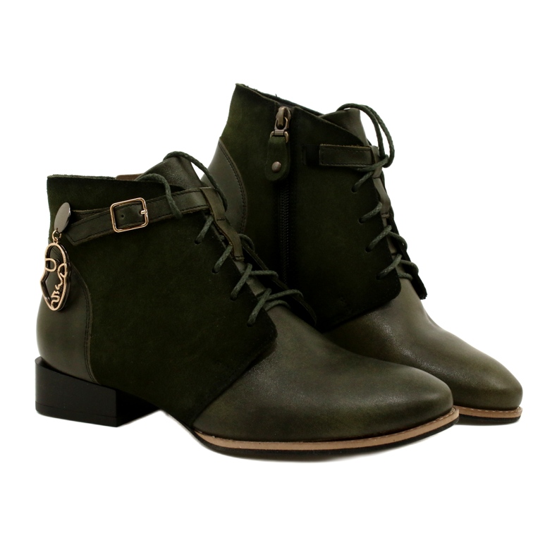 Stivali in pelle da donna Maciejka 5743A-09 Verde 6