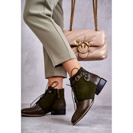 Stivali in pelle da donna Maciejka 5743A-09 Verde 1
