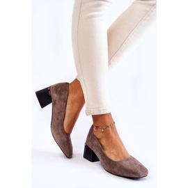 Décolleté in camoscio La.Fi 230034G-SU Grigio multicolore 2