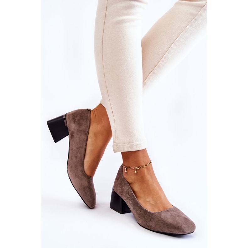 Décolleté in camoscio La.Fi 230034G-SU Grigio multicolore 2