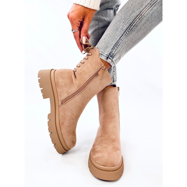 Stivali in camoscio Bobbie L.KHAKI beige 1
