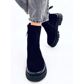 Stivali Bobbie in camoscio nero 1