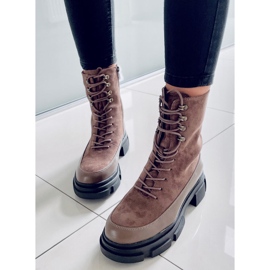 BM Stivali stringati Kinney Khaki marrone cachi 1