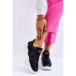 Scarpe da Ginnastica Classiche con Plateau Nere Larec nero 1