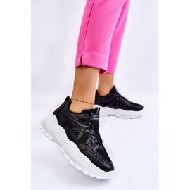 Scarpe da Ginnastica Classiche con Plateau Nere Larec nero 2