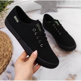 Sneakers in tessuto tutte nere Big Star JJ274261 nero 1