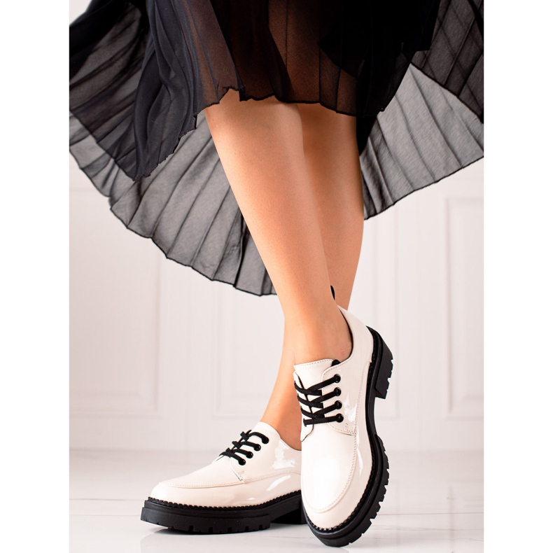 La.Fi Scarpe stringate alla moda bianca nero 2