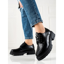 La.Fi Scarpe alla moda con lacci nero 1