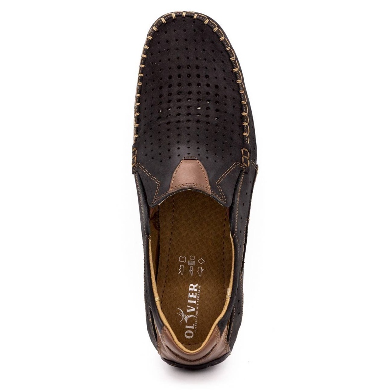 Olivier Mocassino uomo nero 901 scarpe estive 3