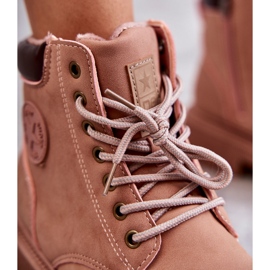 News Stivali caldi in pelle rosa Felicia Trappers 7
