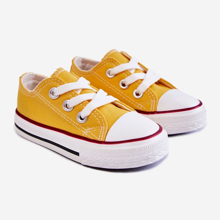 Sneakers classiche da bambino Filemon gialle giallo 1