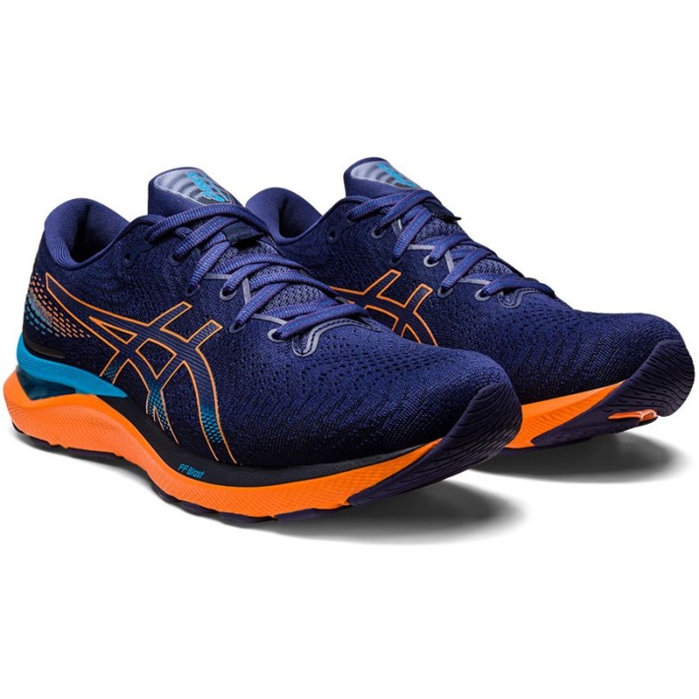 Asics Gel Cumulus 24 M 1011B366 402 scarpe da corsa blu 1