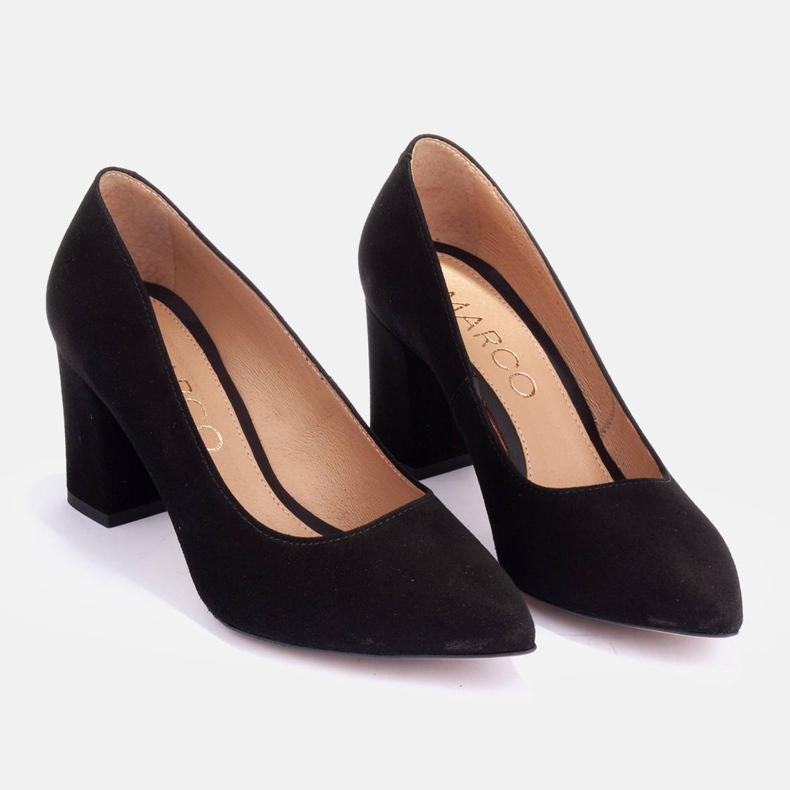 Marco Shoes Décolleté in camoscio nero 1