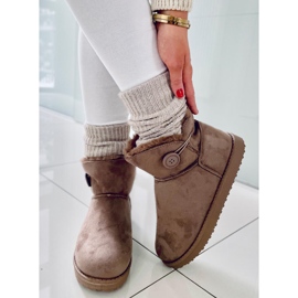 BM Stivali da neve da donna Arnette Khaki beige 1