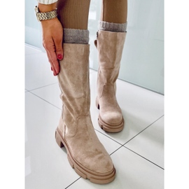 PA1 Stivali piatti da donna Slade Brown beige 2