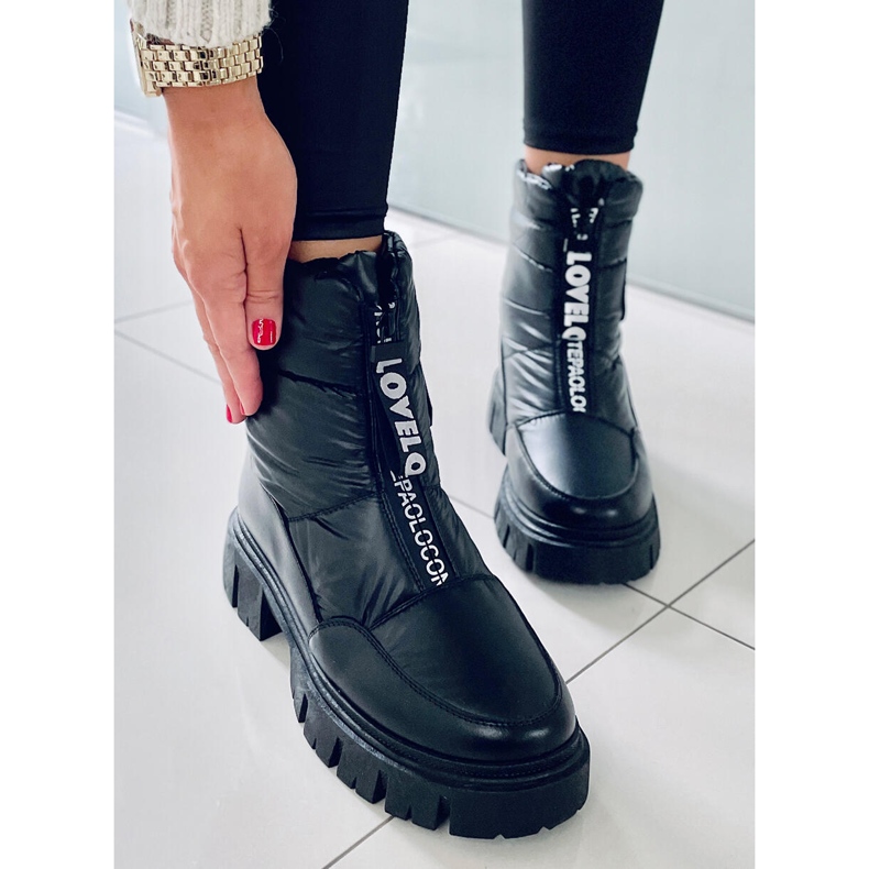 PA1 Stivali da neve da donna Wells Black nero 2