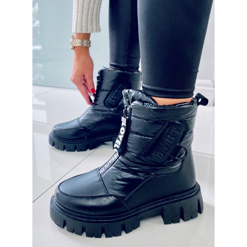 PA1 Stivali da neve da donna Wells Black nero 1